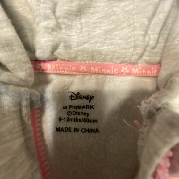 Disney Minnie Hoodie. Size 9-12 MTHS. - Picture 6 of 6